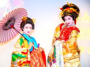 Mini Oiran Kimono Show