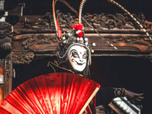 Chinese face-changing performer